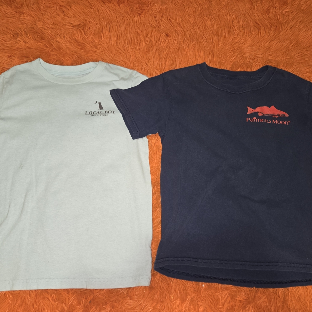 Local Boy and Palmetto Moon Kids T-Shirts - Black and Light Green